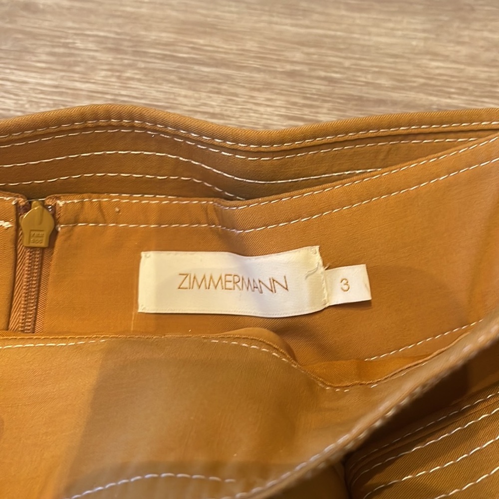 Zimmermann Zippy Mini Skirt with Belt - Picture 5 of 9